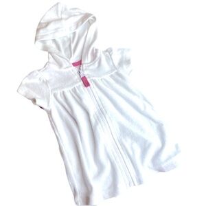 Terrycloth, baby swimsuit cover-up with hood 0 to 3 months